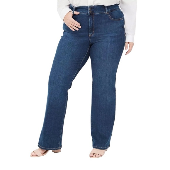 Lane Bryant 22 High Rise Bootcut New Women’s Jeans Tighter Tummy New With Tags - Picture 1 of 13
